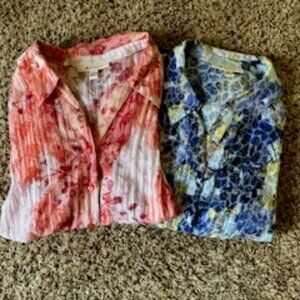 Set of 2 JM Collection SZ. 16 Button-Down Shirts